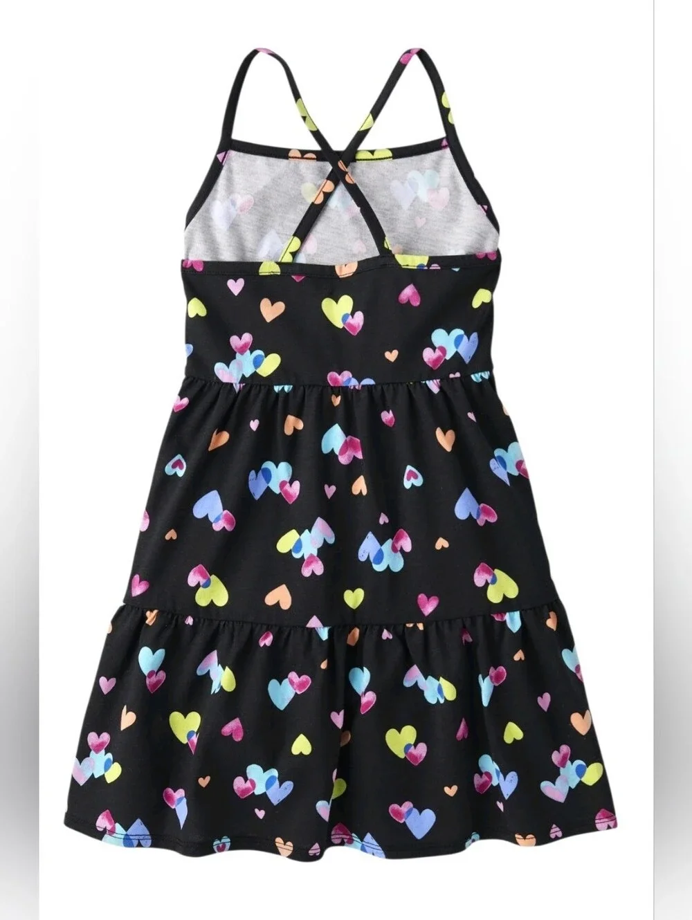 Children's Place Girls' Cross Back Tiered Dress